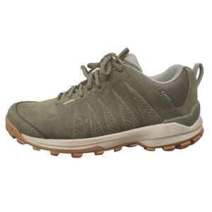 Oboz Hiking Shoes Leather Low Profile Sypes B-DRY Women's 7 Thyme Green